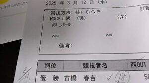 森林公園ゴルフ場にてリーフ会の大会、優勝しました、