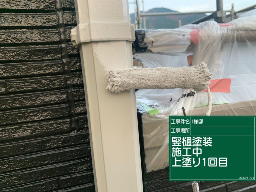 恵那市　中津川市　日成ホーム恵那店　外壁塗装工事　ベランダ防水　屋根塗装工事
施工事例　足場組立　高圧洗浄
軒天　外壁　ベランダ防水　屋根　付帯部