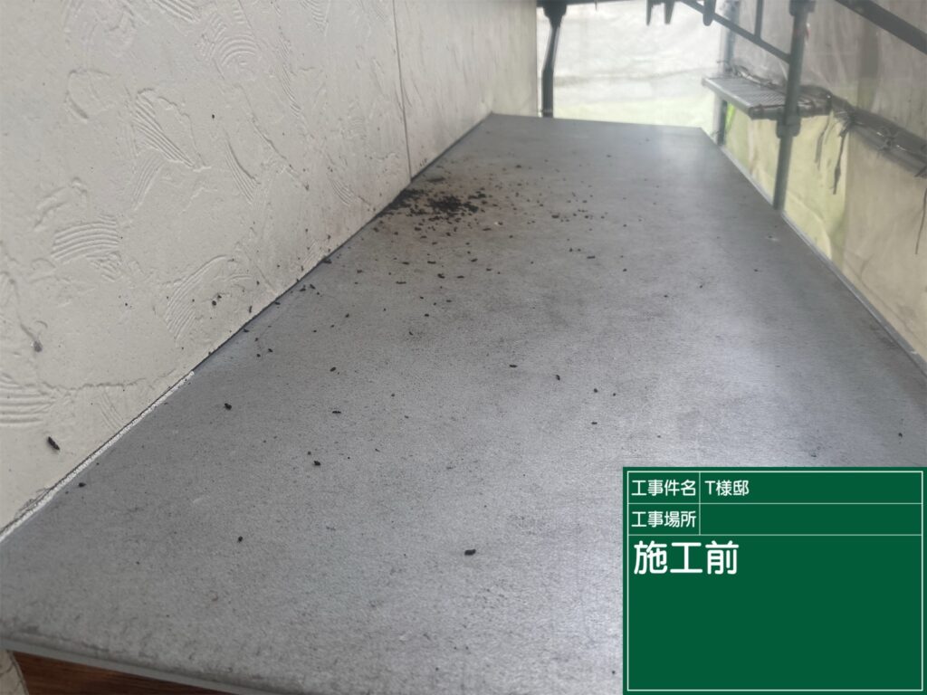 恵那市　中津川市　日成ホーム恵那店　外壁塗装工事　ベランダ防水　屋根塗装工事
施工事例　足場組立　高圧洗浄
軒天　外壁　ベランダ防水　屋根　付帯部
