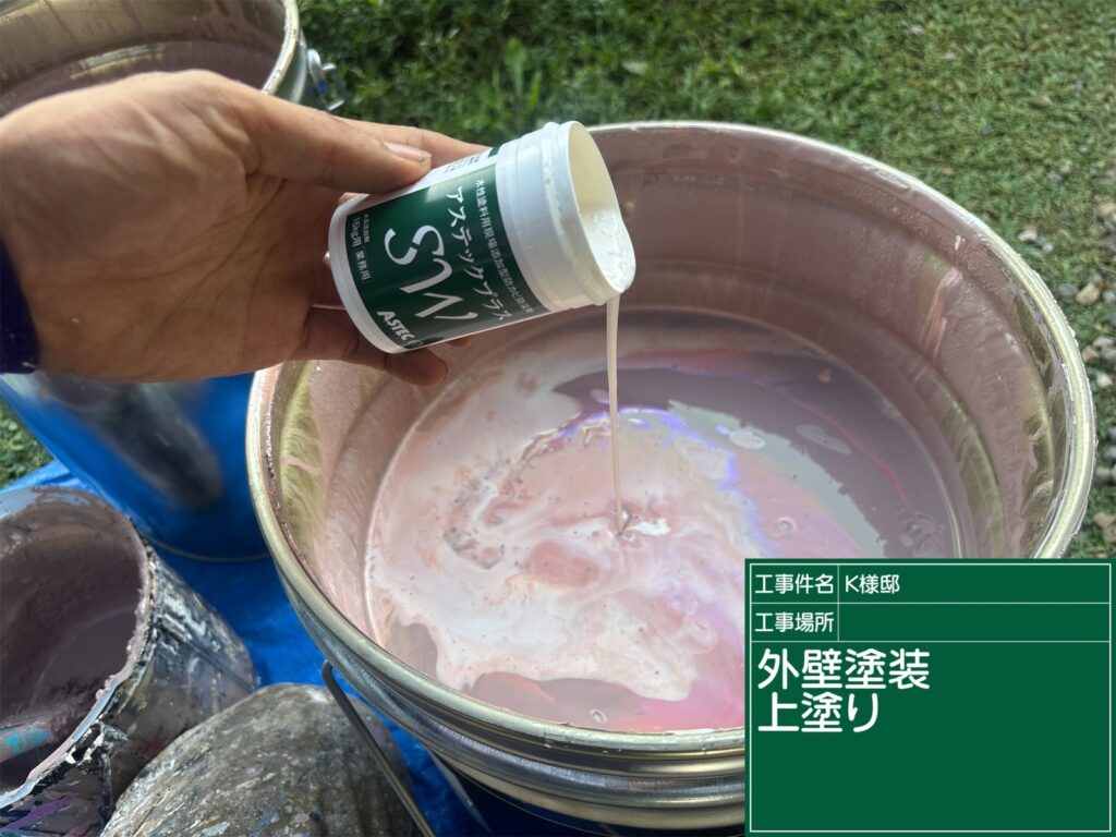 恵那市　中津川市　日成ホーム恵那店　外壁塗装工事　ベランダ防水　屋根塗装工事
施工事例　足場組立　高圧洗浄
軒天　外壁　ベランダ防水　屋根　付帯部