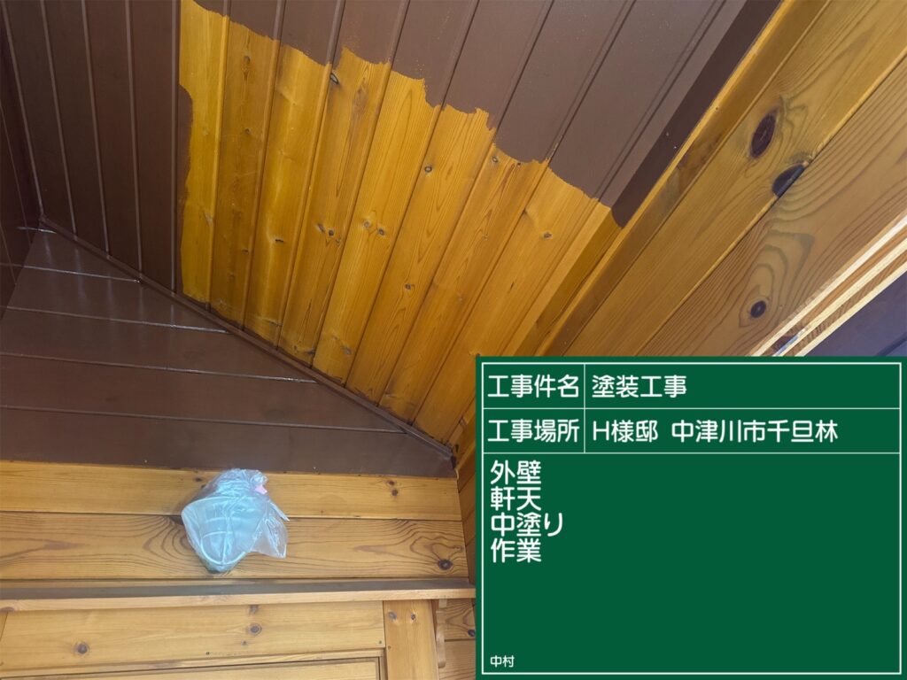 恵那市　中津川市　日成ホーム恵那店　外壁塗装工事　ベランダ防水　屋根塗装工事
施工事例　足場組立　高圧洗浄
軒天　外壁　ベランダ防水　屋根　付帯部